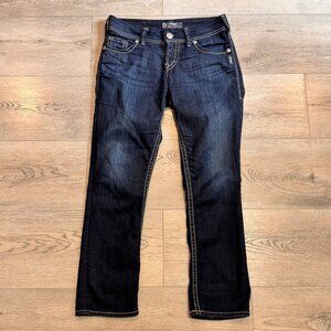 Silver Jeans Co. Suki Capri Size 26 Dark Wash Denim Jeans Womens